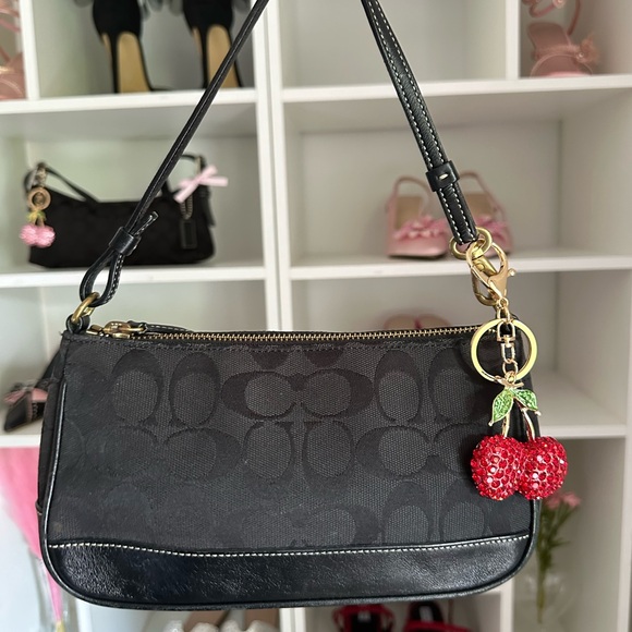 Coach Handbags - Black Signature y2k Coach Demi Bag 🍒🖤